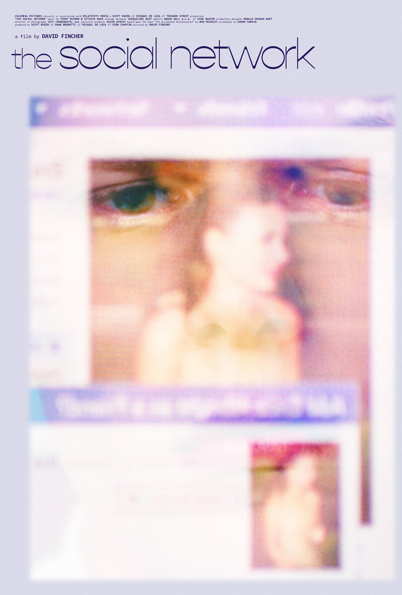 Film poster concept for The Social Network, directed by David Fincher
